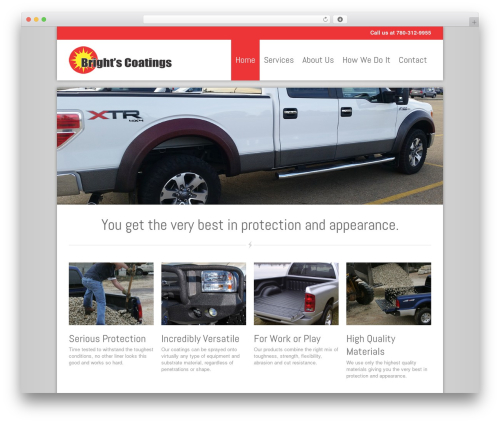 WordPress theme Nine - brightscoatings.com