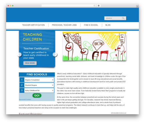 Xyz schools WordPress plugin - earlychildhoodteacher.org