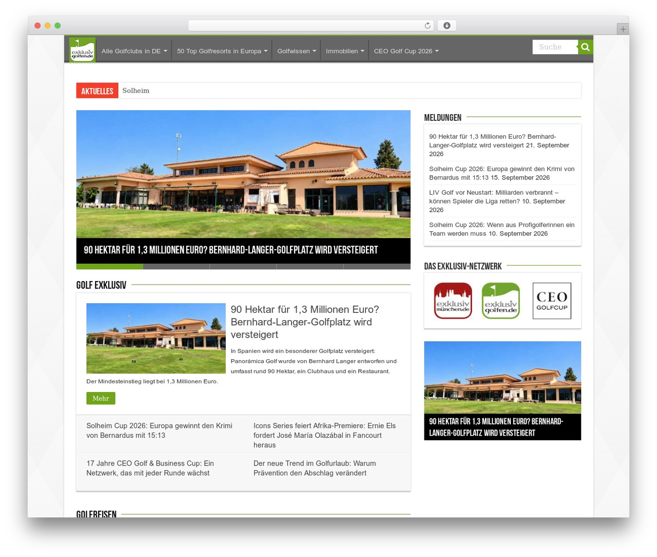 WP theme Sahifa - exklusiv-golfen.de WP theme Sahifa - exklusiv-golfen.de