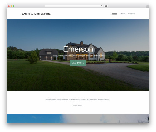 Basis premium WordPress theme - barryarchitecture.com