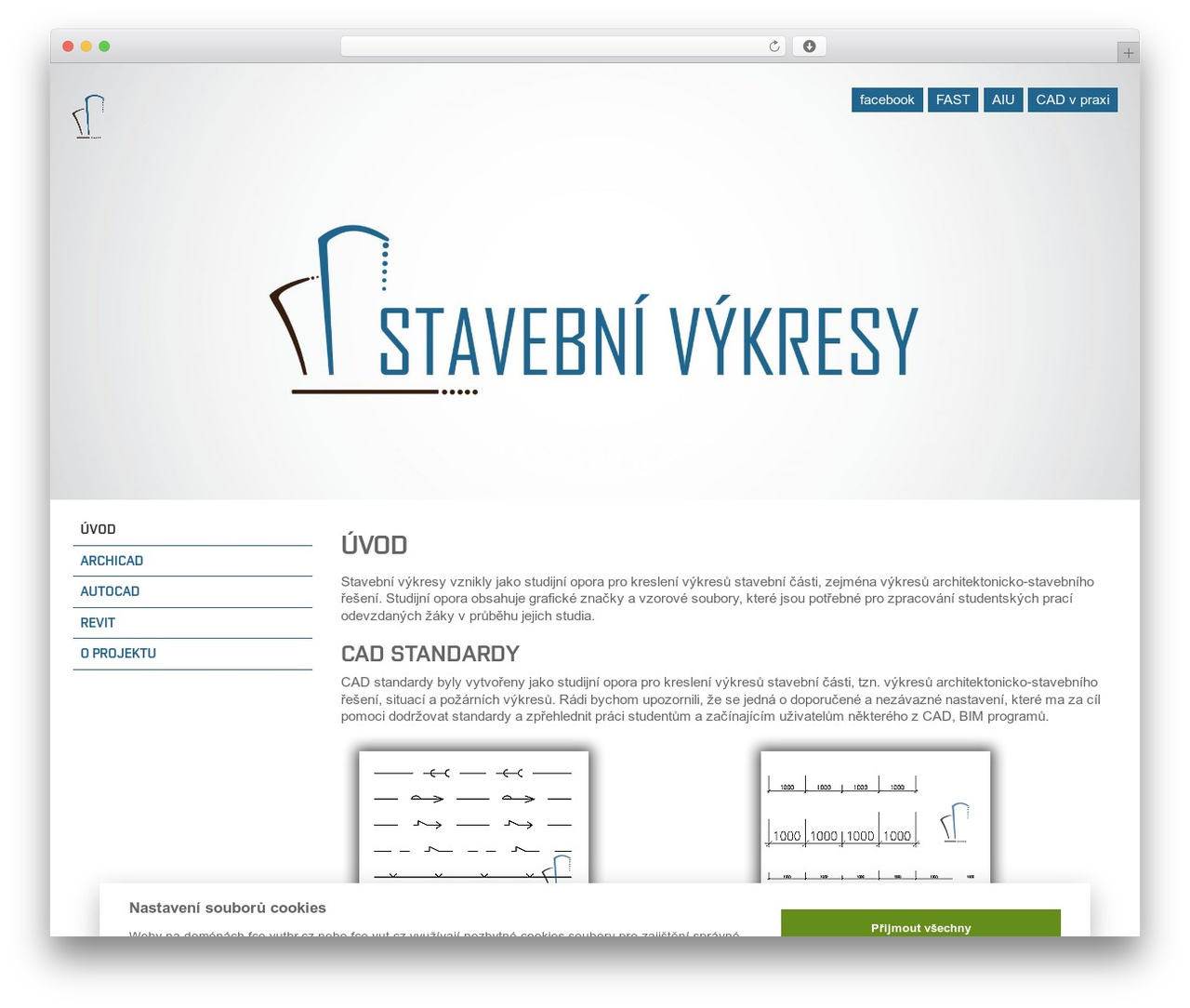 VUT FAST Projekt CAD Stavební výkresy free WP theme - cad.fce.vutbr.cz