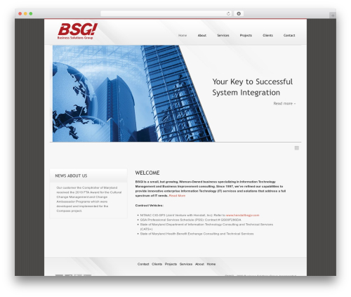 cleancorp WordPress theme - bsg.us.com