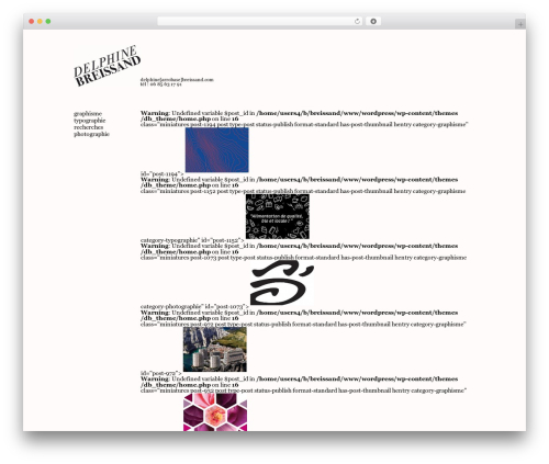 db_theme WordPress theme - breissand.com