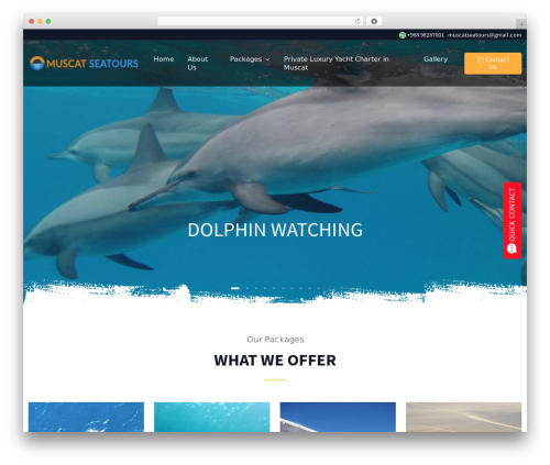dhbootkit WordPress theme - muscatseatours.com