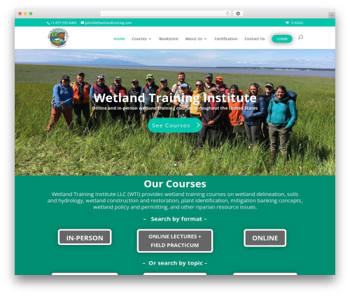 Aom lms WordPress plugin - wetlandtraining.com
