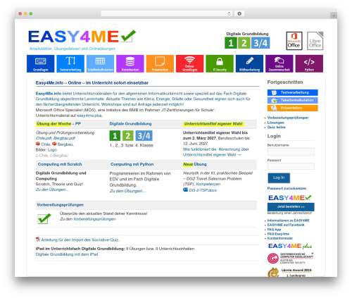 easy4me WordPress theme design - easy4me.info