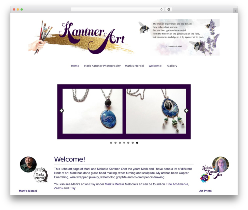 FlexSqueeze II WordPress theme - kantnerart.com