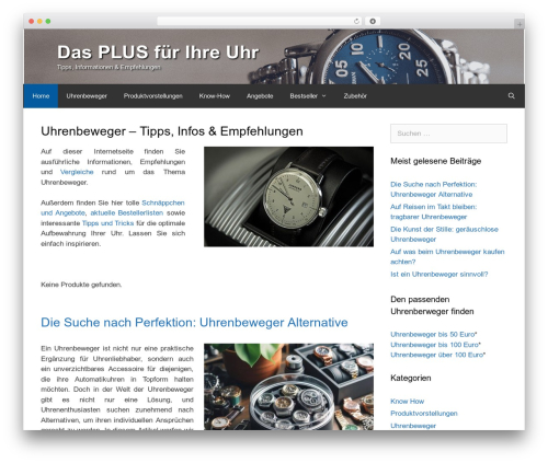 Vgw metis WordPress plugin - uhrplus.de