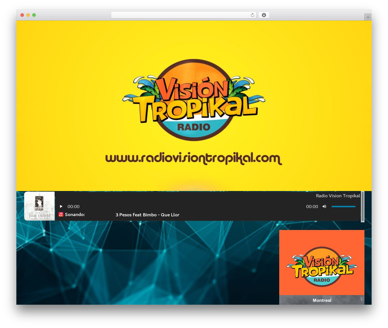 Hello Elementor WordPress theme design - radiovisiontropikal.com