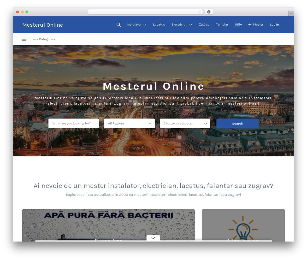 Listify top WordPress theme - mesterul-online.ro