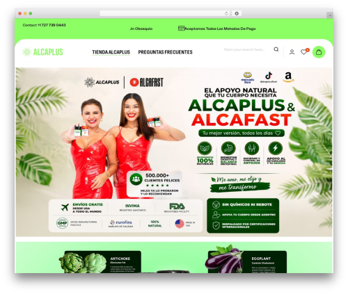 Nutreko WordPress theme - alcaplus.com.co