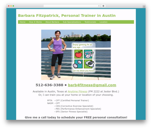 Fittext WordPress plugin - barb4fitness.com