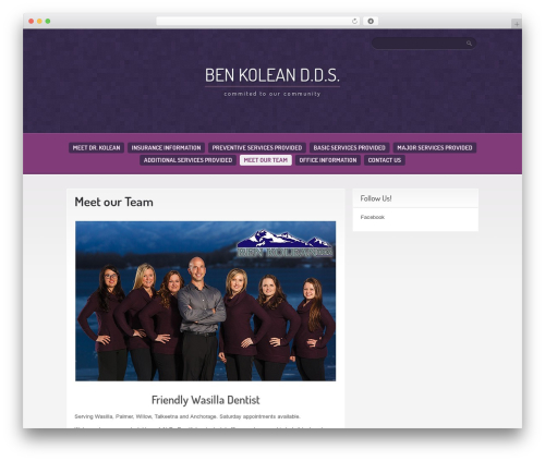 Purple Pro WordPress theme - benkolean.com