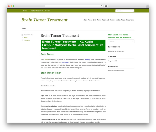 Rumput Hijau WordPress theme - brain-tumor-treatment.herbal-treatment-advisory.com