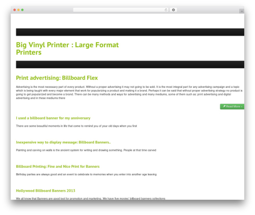 StrapVert WordPress theme - bigvinylprinter.com
