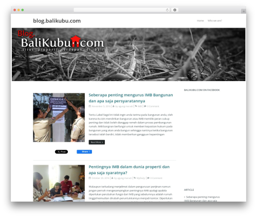 WordPress theme Wortex Lite - blog.balikubu.com