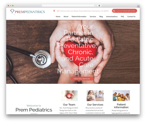 WordPress theme DoctorGenius Framework - prempediatrics.com