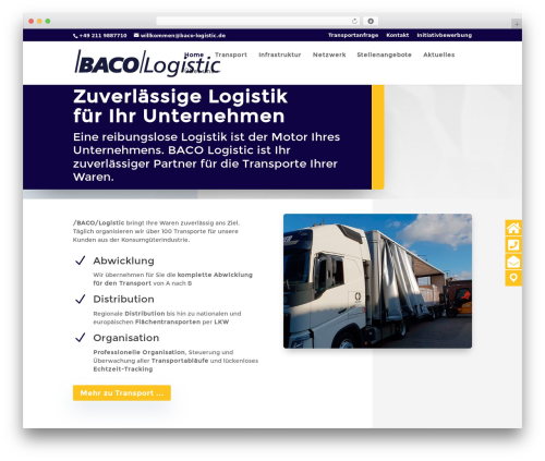 Wp floating menu pro WordPress plugin - baco-logistic.de
