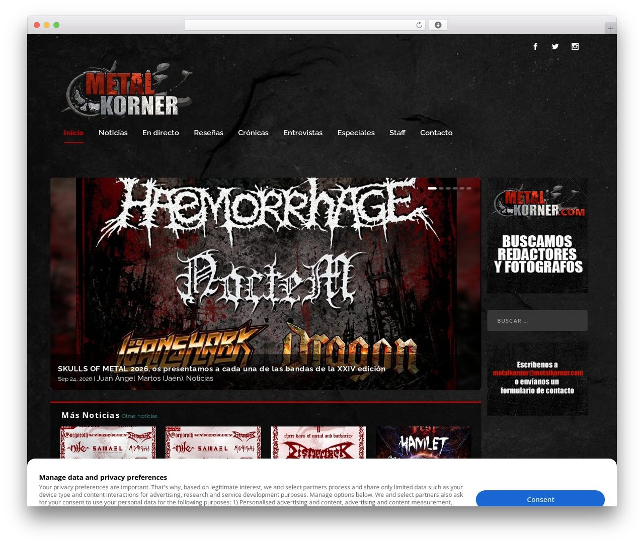 Extra WordPress theme - metalkorner.com Extra WordPress theme - metalkorner.com