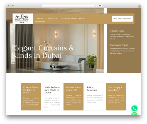 Gardis theme WordPress - empirecurtains.ae