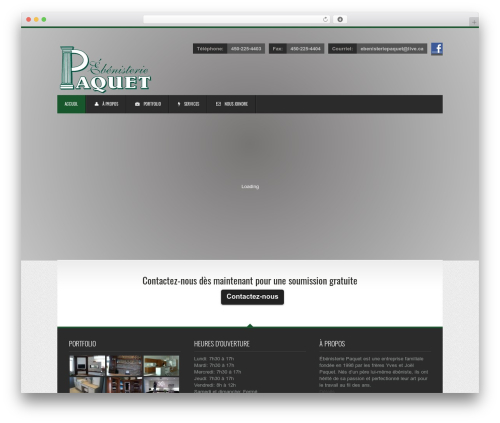 globex WordPress theme - ebenisteriepaquet.com