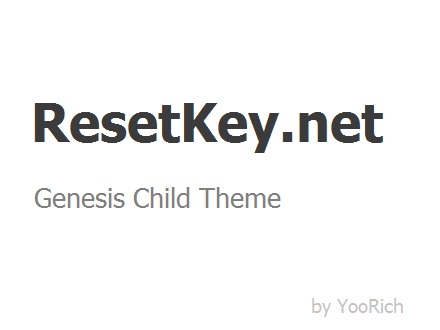 ResetKey WordPress theme