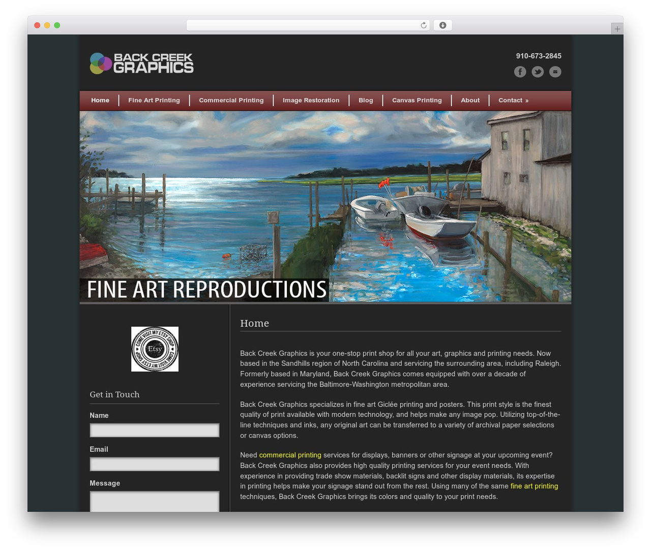 Theme WordPress Modernize - backcreekgraphics.com
