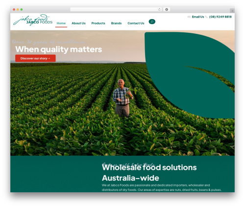 wpPW WordPress theme - jabcofoods.com