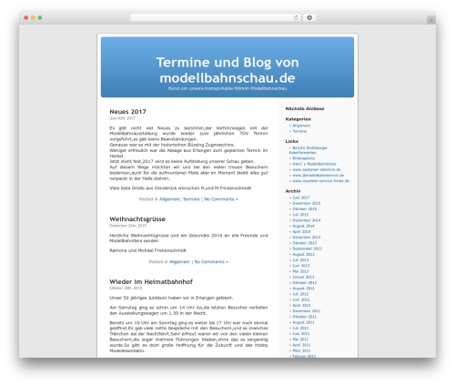 WP Calendar (wp-calendar) free WordPress plugin - blog.modellbahnschau.de