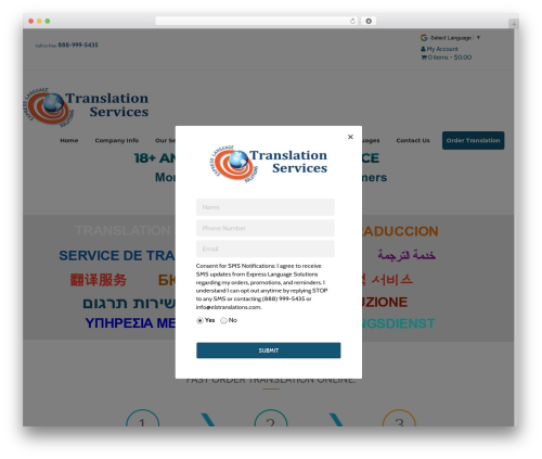 els WordPress theme - elstranslations.com