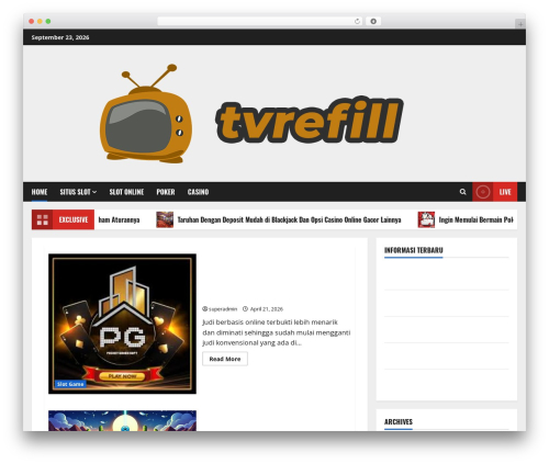 MoreNews theme WordPress free - tvrefill.com