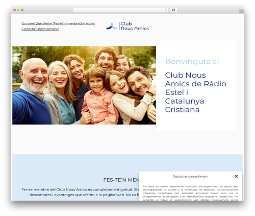 Ona free WP theme - nousamics.cat