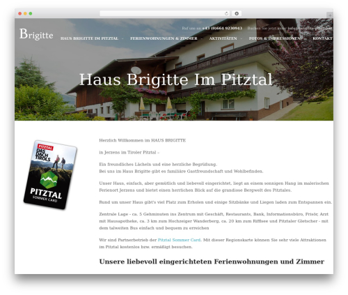 Thim framework WordPress plugin - brigitte-pitztal.at