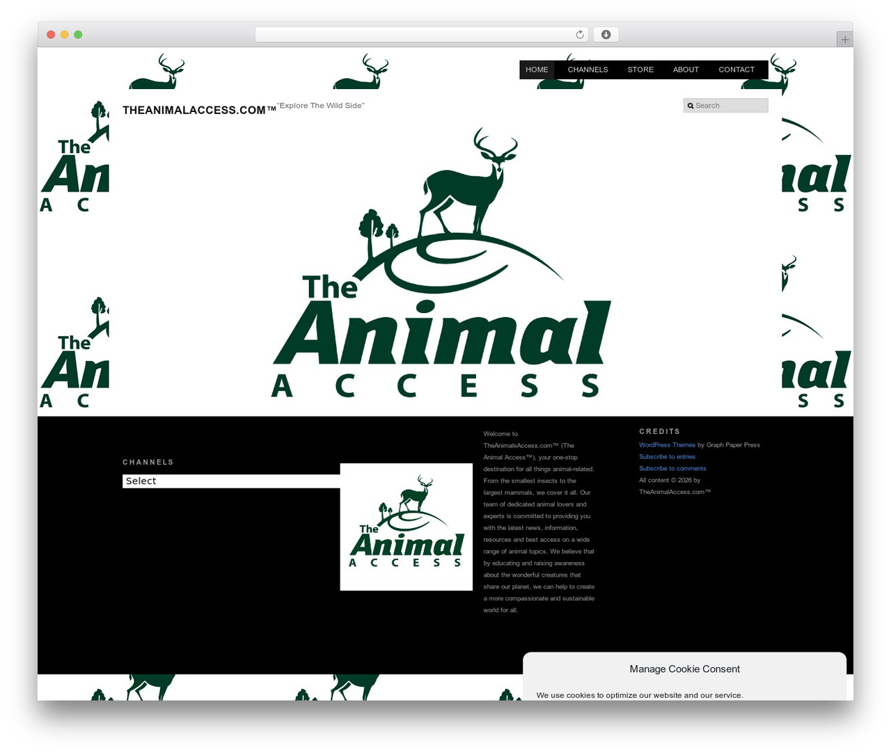 Theme WordPress Modularity - theanimalaccess.com