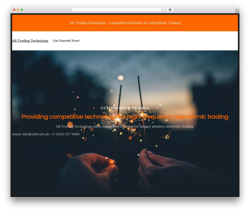 Version 1 best WordPress theme - abtti.net