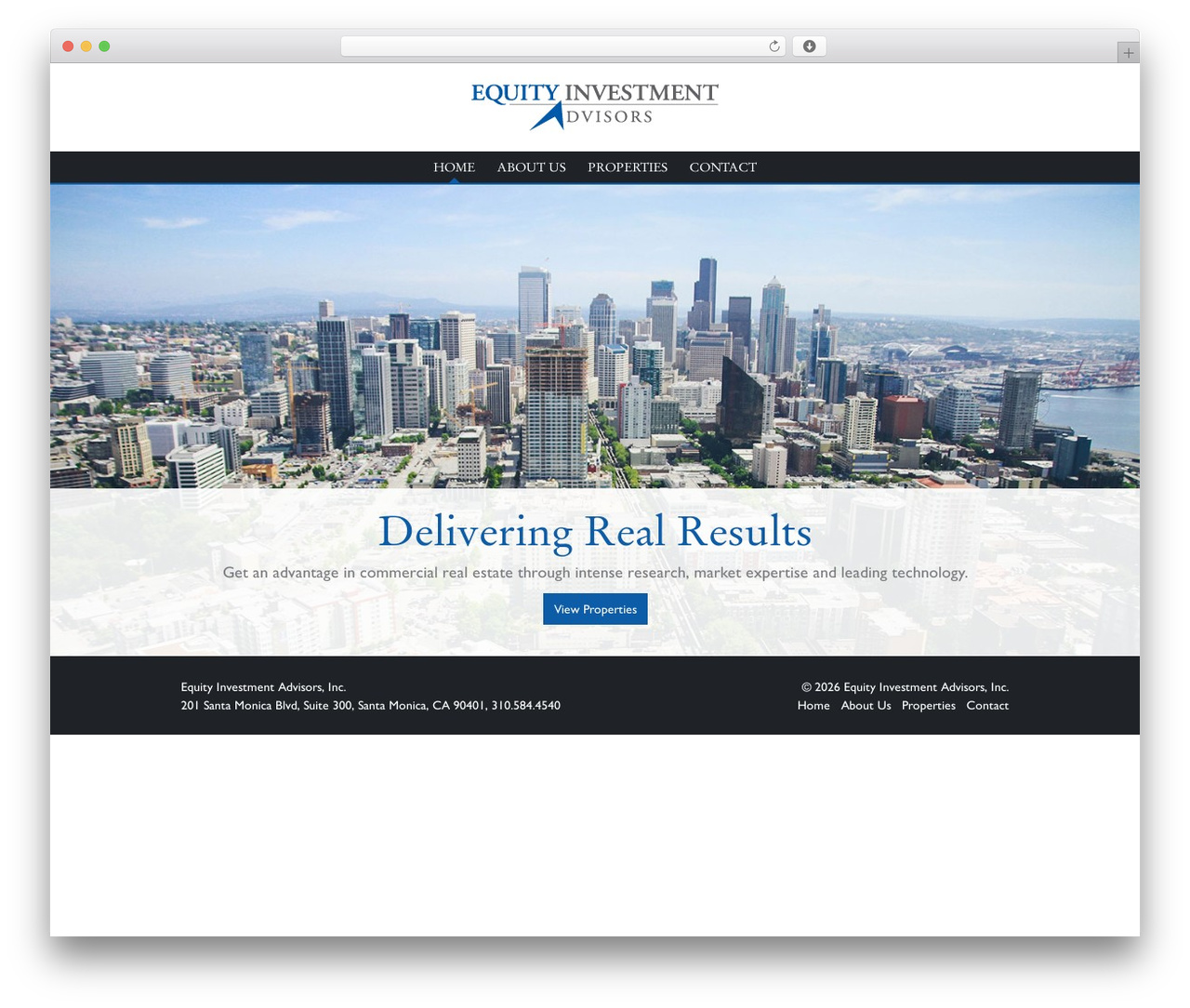 WordPress theme CMS - equityinvestmentadvisors.com