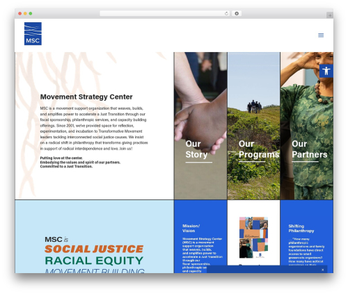 WordPress website theme Uncode - movementstrategy.org