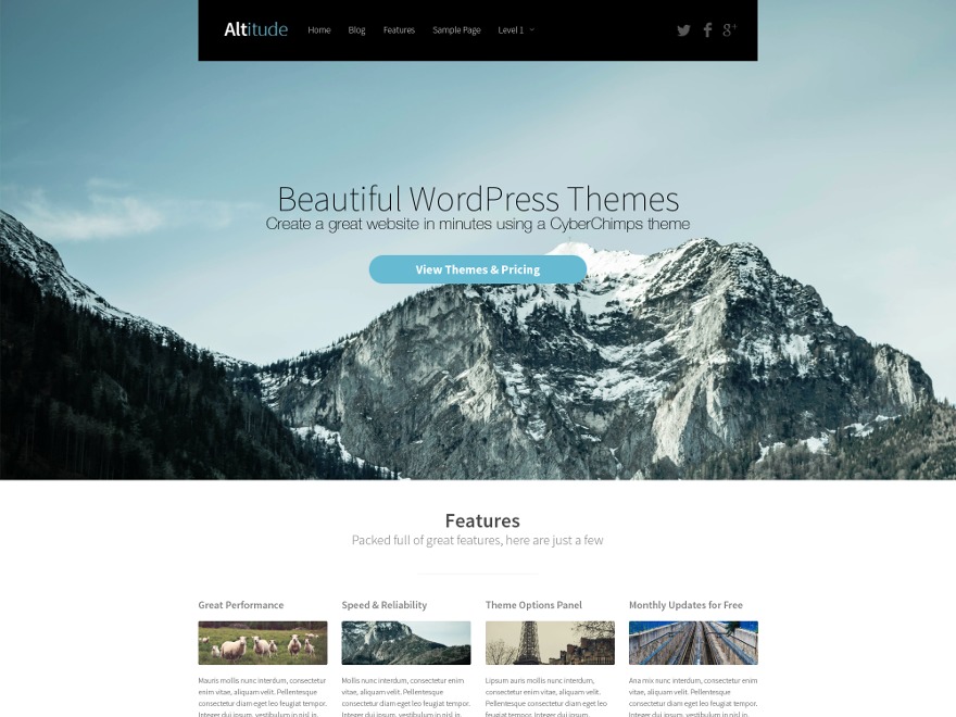 Altitude WordPress theme
