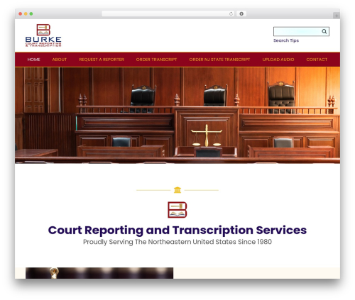 Burke WordPress theme - burkecourtreporting.com