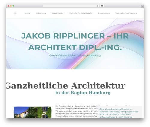 Flora theme WordPress - architekt-ripplinger-hamburg.de