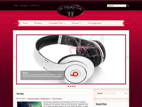 InDaClub WordPress theme InDaClub WordPress theme