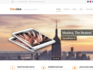 Maxima template WordPress