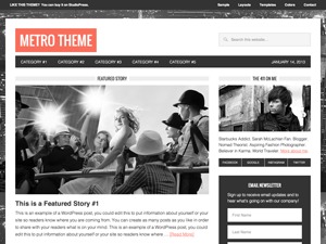Metro Child Theme top WordPress theme