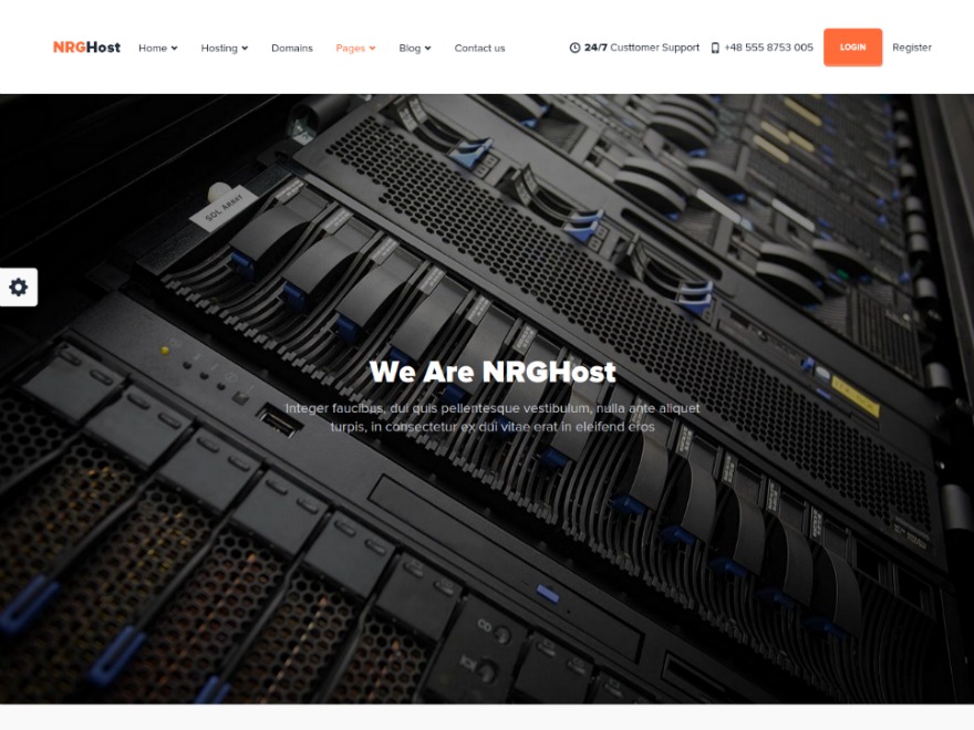 NRGhost WordPress theme