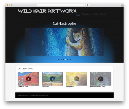 Olya WordPress theme - wildhairartworx.com