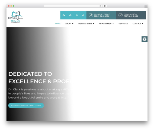 Parent Theme WordPress page theme - bracesonthebrazos.com