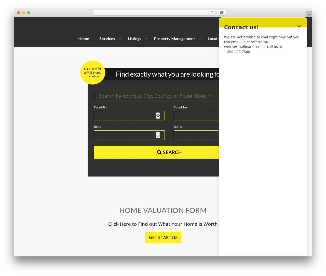 Realty theme WordPress - weicherthallmark.com