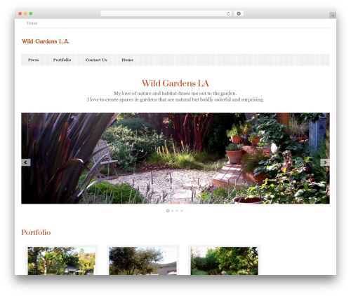 Responsive 2 WordPress page theme - wildgardensla.com