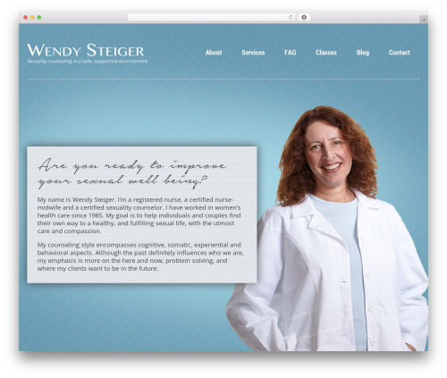 Selfy best WordPress theme - wendysteiger.com
