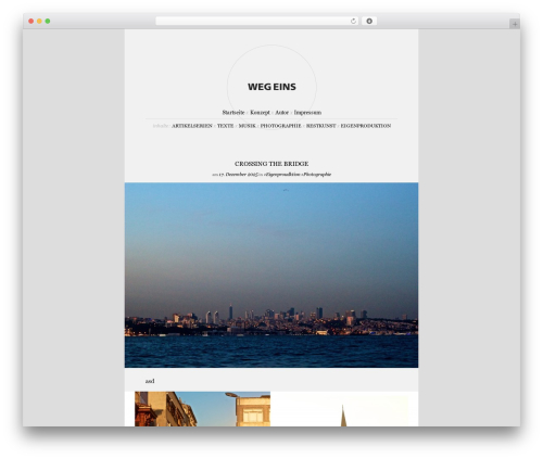 SimplicityBright best WordPress theme - weg-eins.de